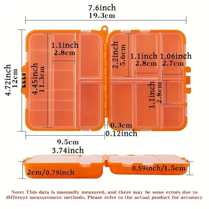 Fishing Lure Tackle Box Double Sided Hook Bait Storage Organizer Case