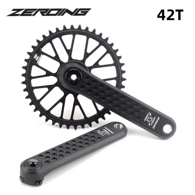 ZEROING Road Folding Bicycle Crankset 10/11/12speed Single Chainring 40/42/44/46/48T With Bracket Bottom BSA For Gravel Bike-EXPROTAS