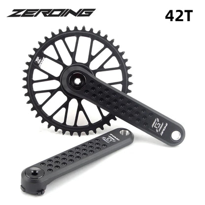 ZEROING Road Folding Bicycle Crankset 10/11/12speed Single Chainring 40/42/44/46/48T With Bracket Bottom BSA For Gravel Bike-EXPROTAS