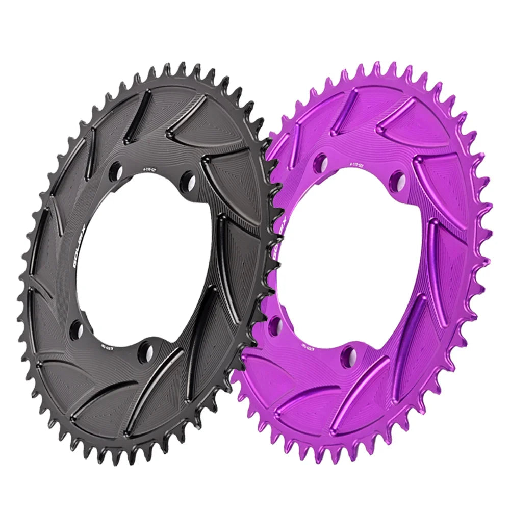 GOLDIX 110BCD AERO Chainring 3mm Offset 4-Bolt for Shimano R7000 R7100 R8100
