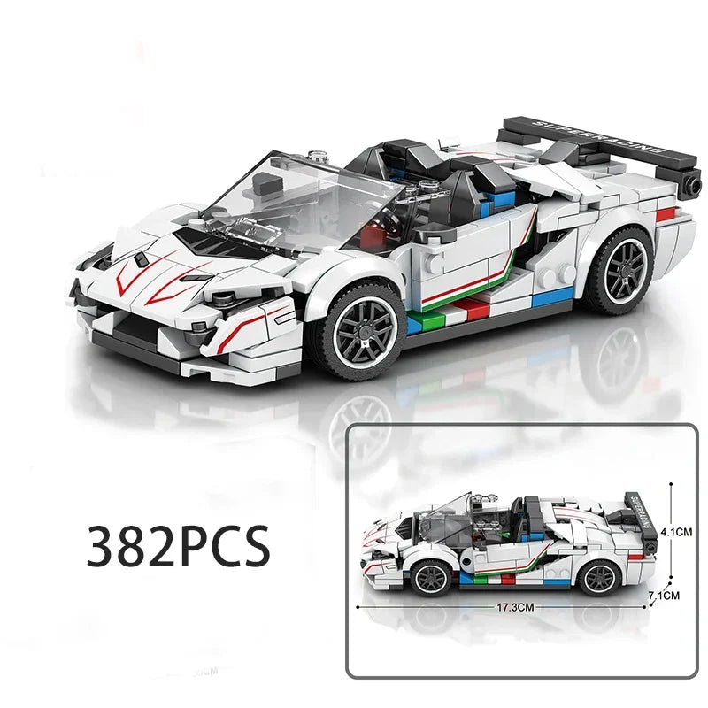 Car Series Building Blocks Model Sets Sports Racing Speed Champion DIY Educational Bricks Toys Boys Kids Adult Christmas Gifts-EXPROTAS
