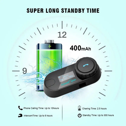 Freedconn T Com SC Bluetooth Motorcycle Intercom Helmet Headset Wireless Communication Interphone BT 5.0 Music Share 6Riders FM-EXPROTAS