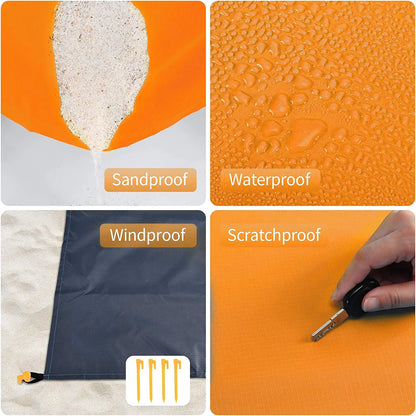 Camping Mat 200x210 Waterproof Folding Beach Picnic Outdoor Lightweight