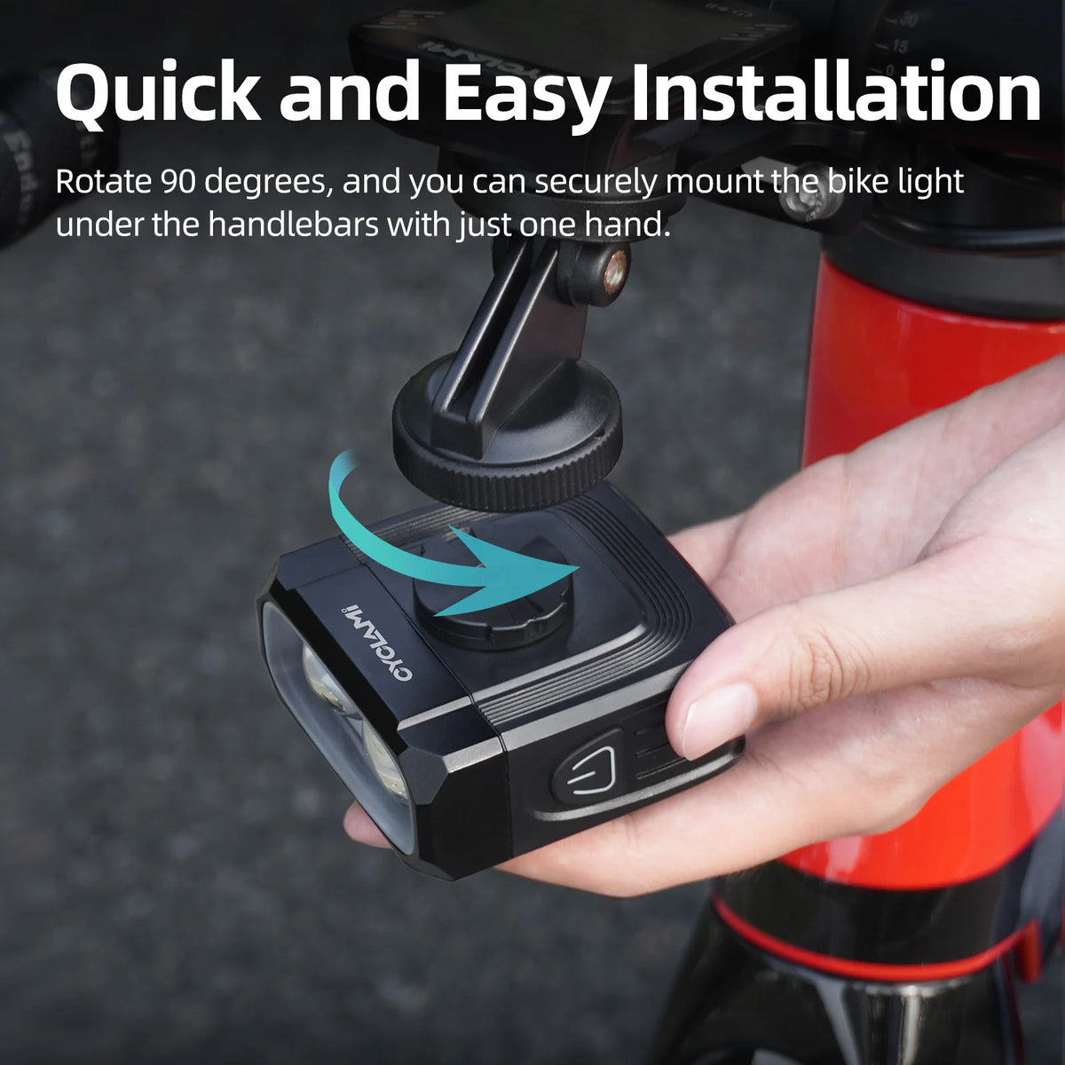Cyclami Bike Light 1100 Lumens Headlight 2000mAh for Bicycle Night Riding