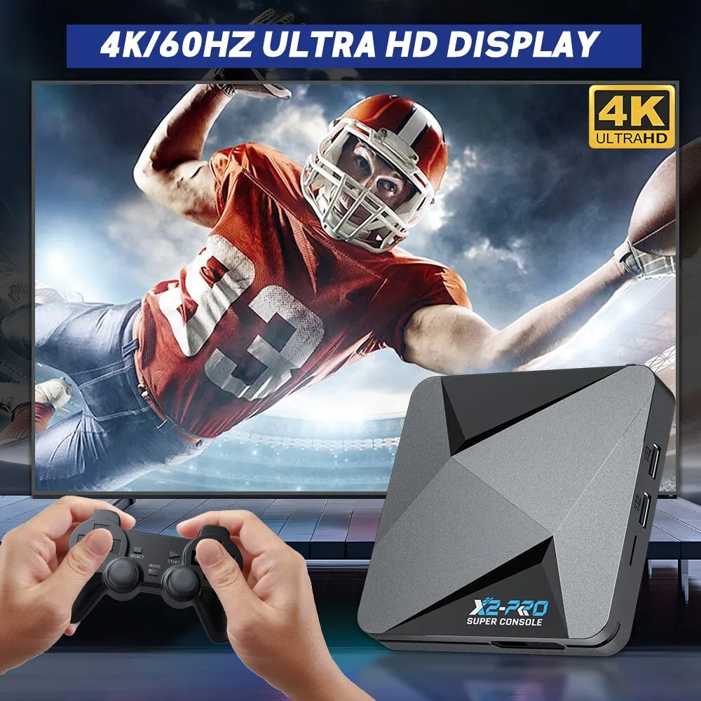 KINHANK Retro Video Game Console Super Console X2 Pro with 90000 Video Games for PS1/DC/MAME/SS with Gamepad Kid Gift Game Box-EXPROTAS