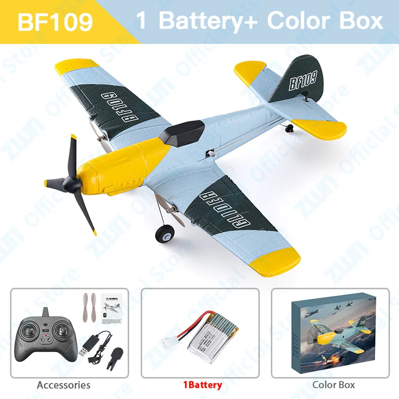 BF109 RC Airplane 2.4G EPP Foam Glider Remote Control Plane Flying Model Toy