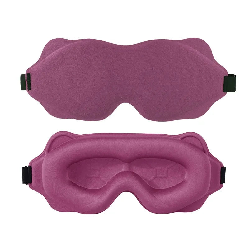3D Block Out Light Eye Mask Soft Padded Sleep Cover for Travel