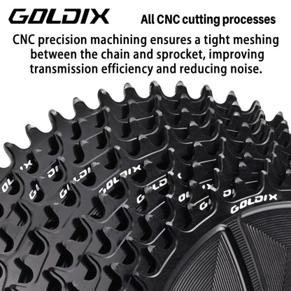 GOLDIX 3-Bolt AERO Chainring Narrow Wide CNC for SRAM Crankset Hollow Cut