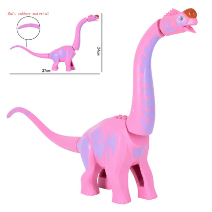 MOC Jurassic Building Block Dinosaur Model Big Brachiosaurus Toy