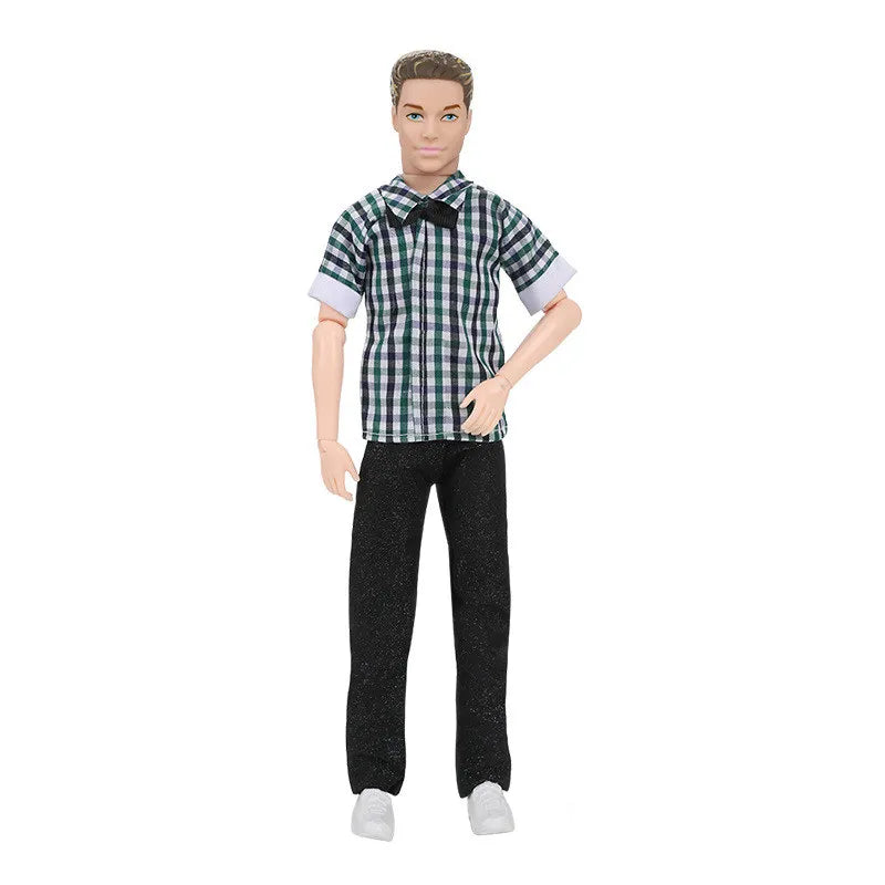 30cm Fashion Ken Doll 1/6 Movable Joints Clothes Suit Dress-Up Toy