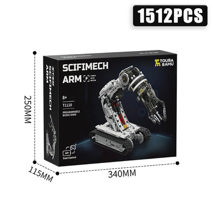 1512Pcs Robotic Arm RC STEM Building Control Mech Scifi Toy Set