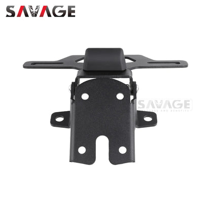 For Kawasaki ZX-6R ZX-636 Hidden License Plate Holder Tail Tidy LED Light 2024-2025