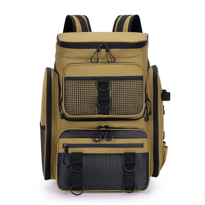 50L Fishing Bag with Rod Holders Chest Bag Fish Tackle Lure Organizer Storage Backpack Outdoor Camping Hiking Large Bagpack-EXPROTAS