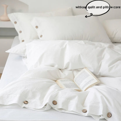 3pcs Double Duvet Cover King Size 100% Cotton Bedding Quilt Covers 220x240