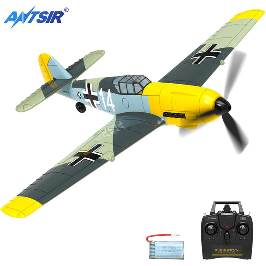 BF109 RC Plane 2.4G 4CH 400mm Wingspan One-key Aerobatic Remote Control Aircraft  RTF 761-11 EPP Foam RC Fighter-EXPROTAS