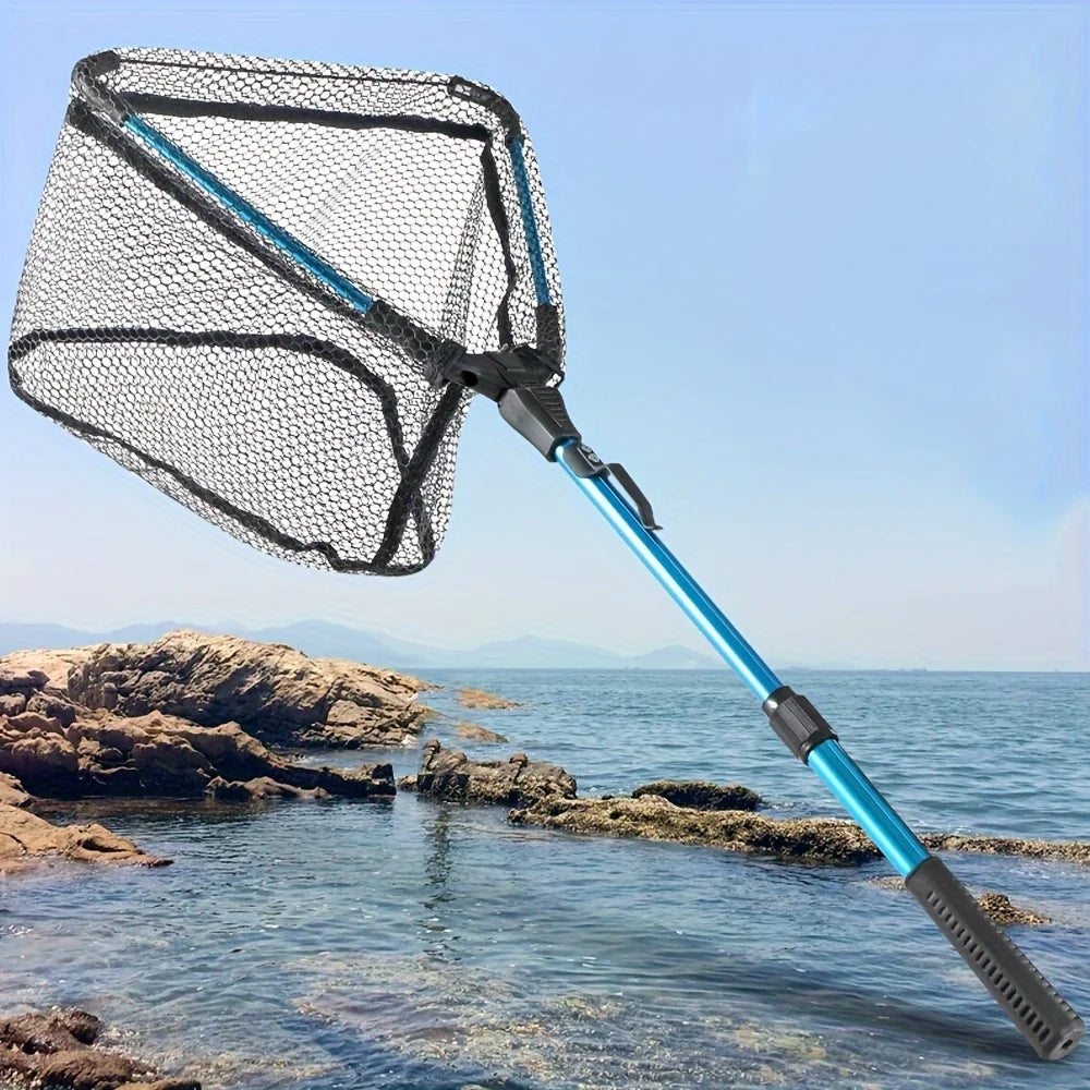 1pc Fishing Net Telescopic Retractable Pole Comfortable Sturdy Lightweight