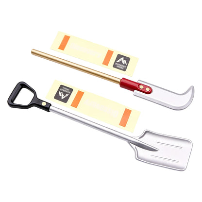 1/10 1/8 Simulated Zinc Alloy Shovel Knife Decoration for RC Crawler Axial SCX10 TRX4 90046 D90 D110 Redcat TF2 Tamiya CC01