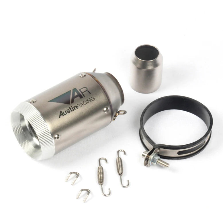 51mm Universal Slip On Motorcycle GP Exhaust CNC Carbon Fiber Escape Muffler For Kawasaki Z900 FZ6 RC390 S1000XR-EXPROTAS