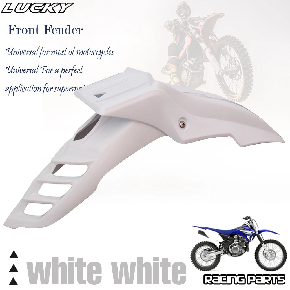Universal Supermoto Motocross Front Fender Black Mudguard For Honda Yamaha Suzuki Kawasaki DRZ RMZ XT TW Dirt Bike