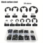 120PCS Stainless Clip Circlip Snap Retaining Ring Assortment M1.5-M10