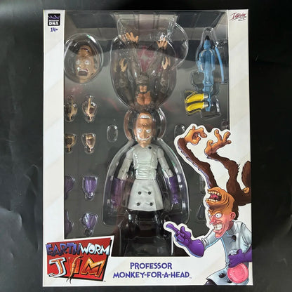 PDNA 1/12 Earthworm Jim Professor Monkey Psy Crow bob the killer Action Figure Collectible Toy Gift-EXPROTAS
