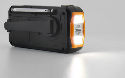 4000mAh Emergency Solar Power Bank Charger Hand Crank Radio LED Torch