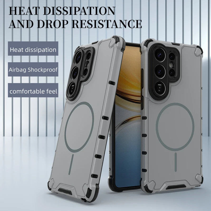 Magnetic Phone Case for Samsung S24 S25 S26 Ultra Shockproof Cover