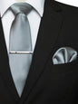 Suits Necktie Clip 8cm Mens Slim Solid Classic Wedding Party Ties