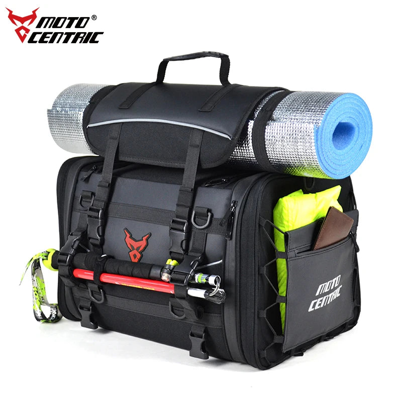 Motocentric Waterproof Motorcycle Helmet Bag Multifunction Motorcycle Rear Seat Bag High Capacity Motorcycle Bag Rider Backpack-EXPROTAS