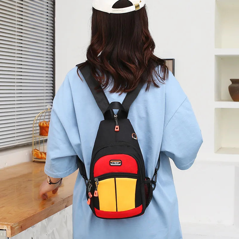 Shoulder Bag Backpack Men Women Crossbody Sling Travel Rucksack USB 2023