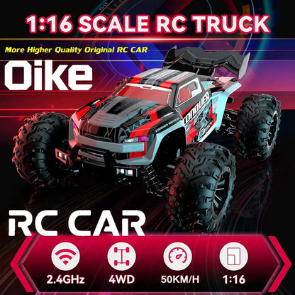 EXPROTAS 4WD Off Road Remote Control RC Car 80KM/H Brushless 1:16 Scale