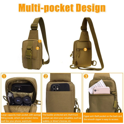 Tactical Chest Bag EDC Pack Outdoor Hiking Camping Shoulder Pouch