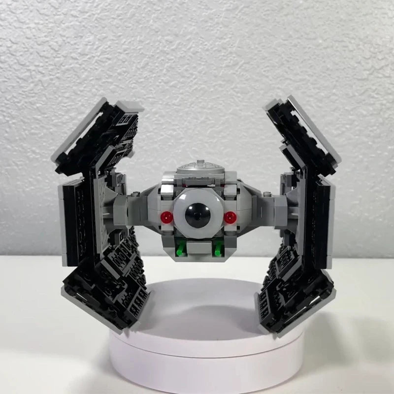 412Pcs NEW MOC Spaceship Bricks Imperia TIE Fighters Ship Kits Builidng Blocks Starfighter Interceptors DIY Model Toys Gifts-EXPROTAS