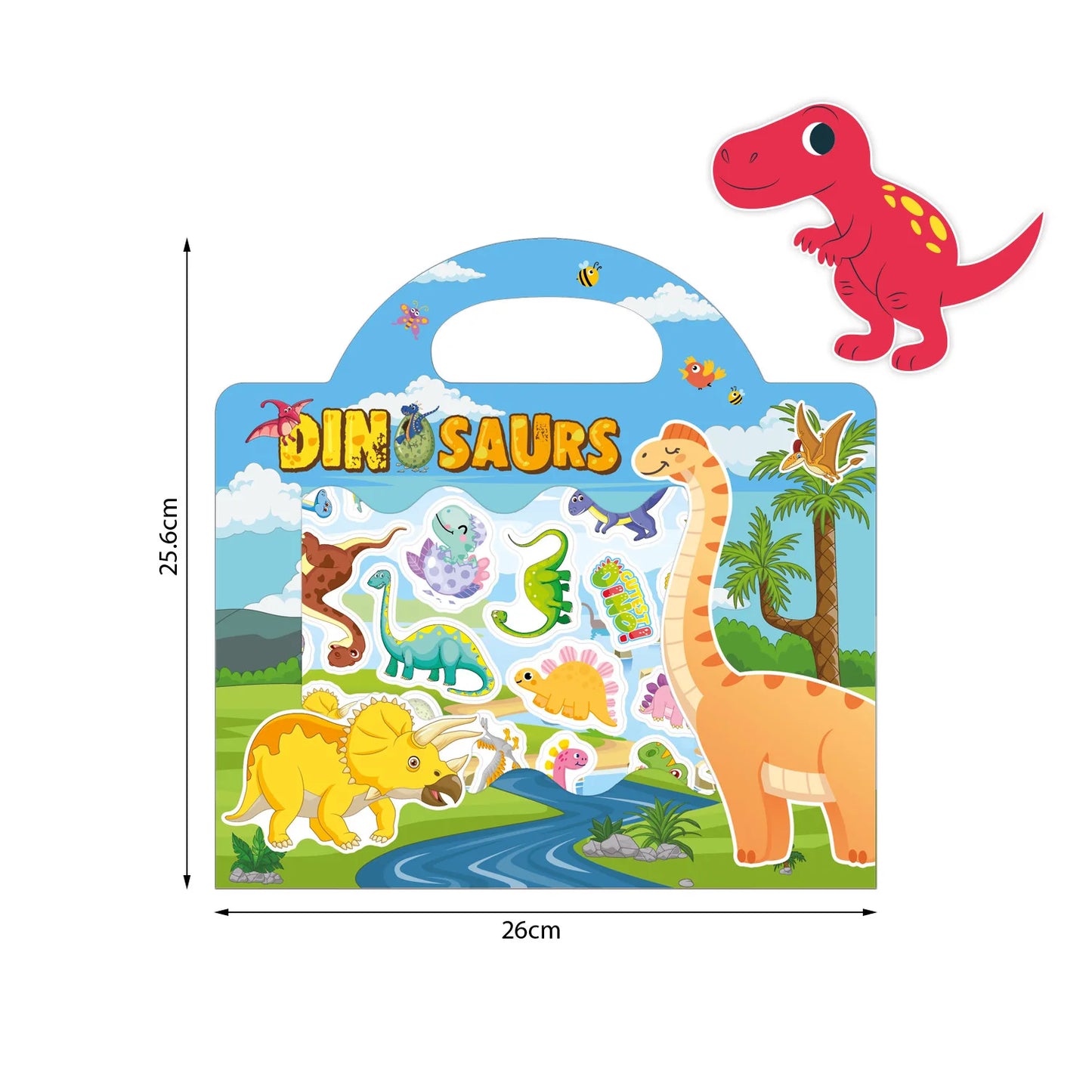 Children’s Reusable Scene Stickers DIY Puzzle Book Cartoon Animal Learning Toy Gift