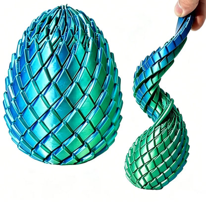 3D Printed Dragon Egg Stress Relief Fidget Desk Ornament Deformable Twist