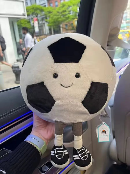 Jc Simulation Soccer 25cm Plush Toy Handmade Cartoon Doll Cushion