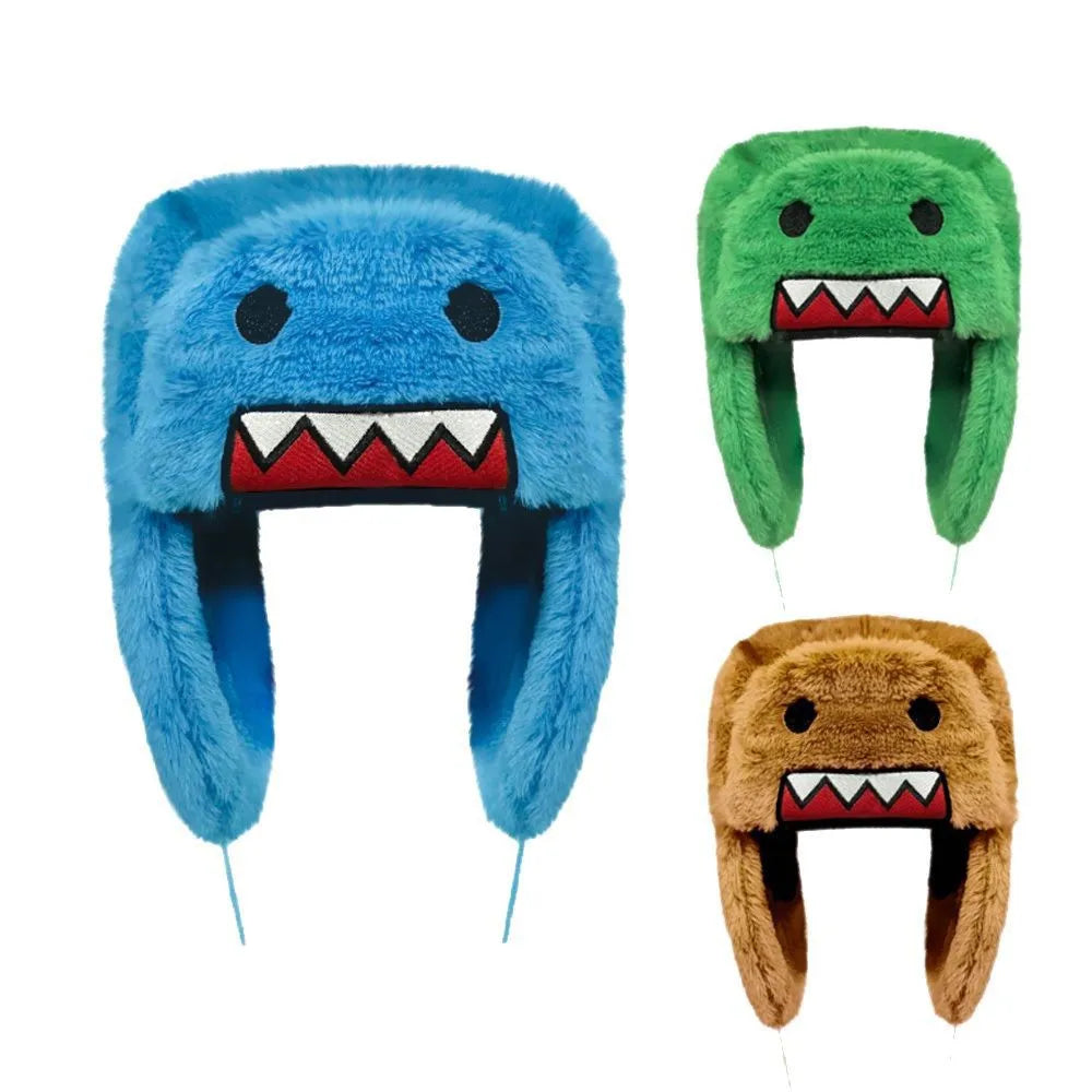 Winter Warm Sprint Hat for Kids Boys Girls Cartoon Anime Brown Ushanka