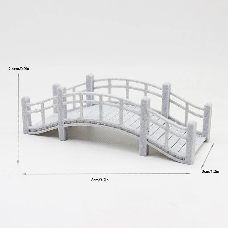 1PC Figurine Fairy Garden Miniature Bridge Ornament for Room Decoration