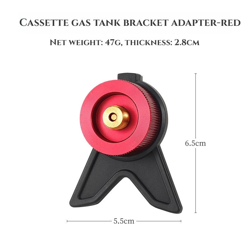 Camping Stove Adapter Butane Gas Connector Tank Valve Converter for Canisters