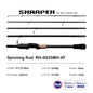 PURELURE SHARPEN Travel Rod XF/MF Action Spinning Casting Rod w/ FUJI Parts