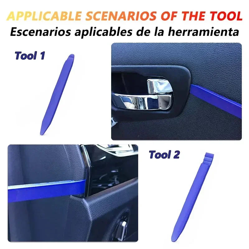 4x Car Door Clip Pry Trim Removal Tool Set Plastic Dash Panel Interior