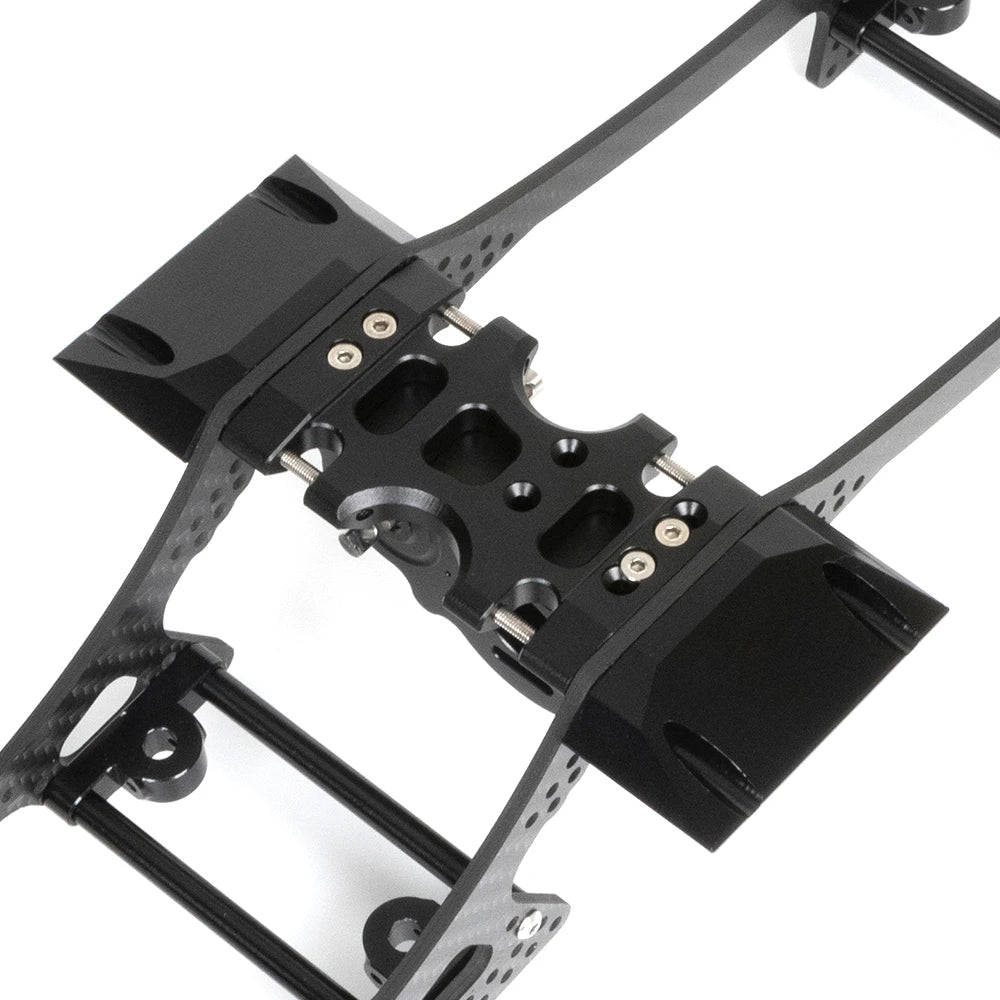 Carbon Fibre LCG Chassis Kit Rails V2 Skid 1/10 RC Crawler SCX10 III