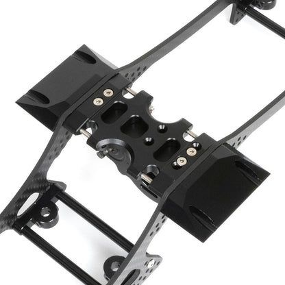 Carbon Fibre LCG Chassis Kit Rails V2 Skid 1/10 RC Crawler SCX10 III