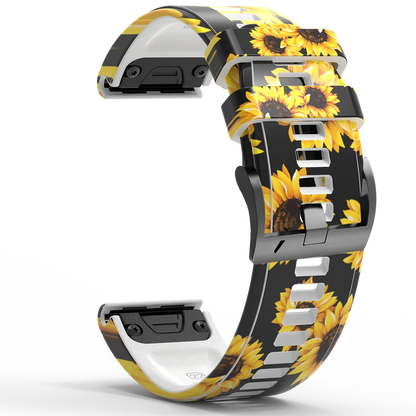 Silicone Strap for Garmin Fenix 7X 8 6X 5X 26mm 22mm Watch Band