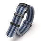 Nylon Watch Strap 24mm for Omega Seiko Mens Canvas Sport Band