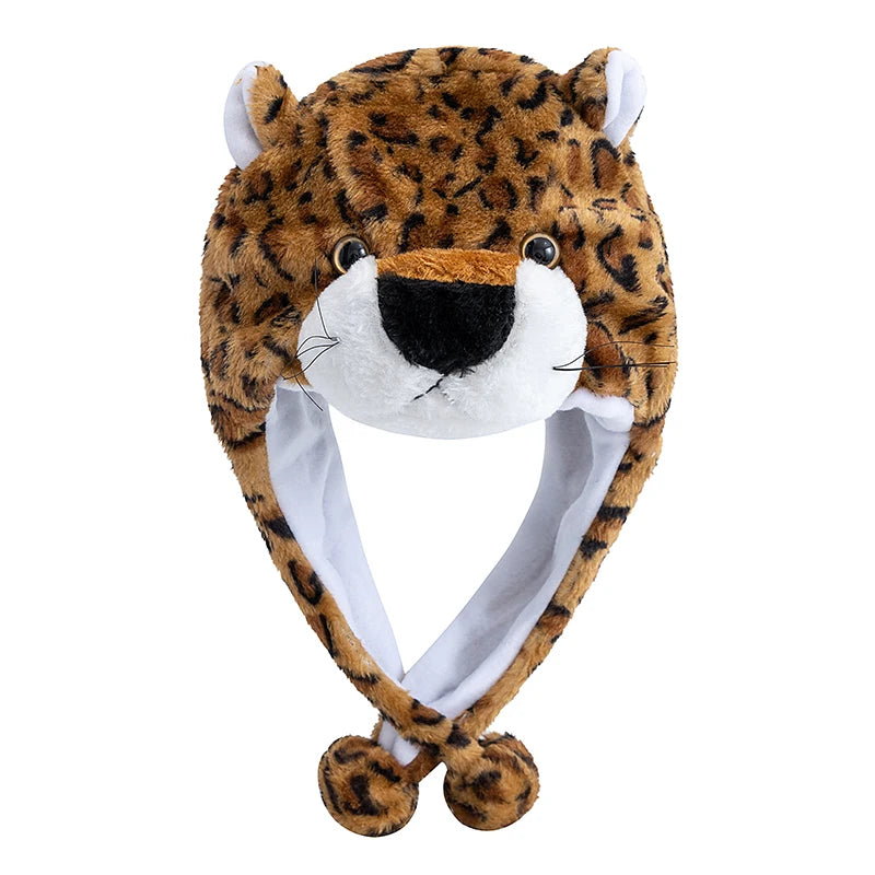 Unisex Funny Bulls Head 3D Animal Decorative Hat Winter Cap for Adults