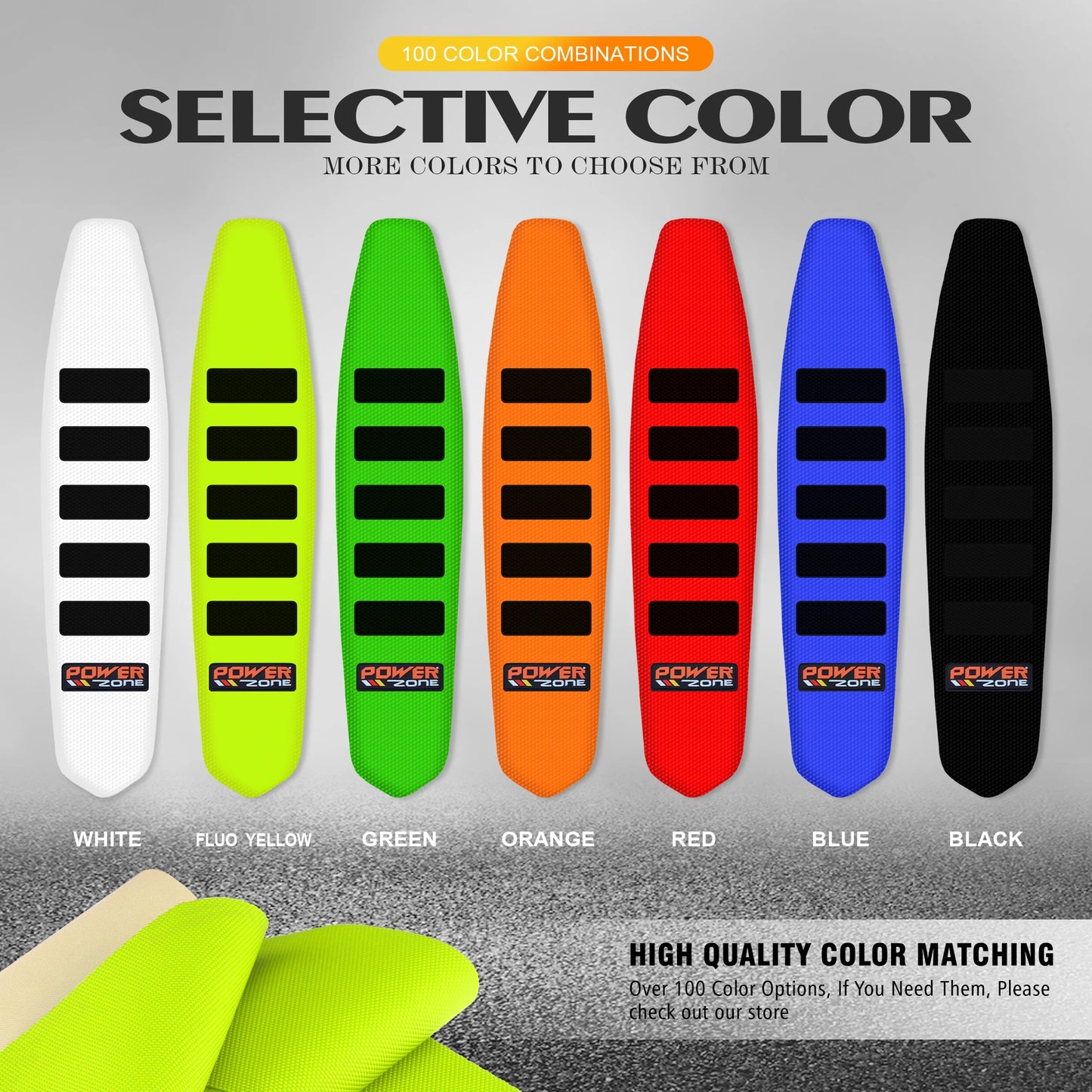 Waterproof Anti-Slip Gripper Seat Cover by Powerzone for SXF EXC KXF CRF