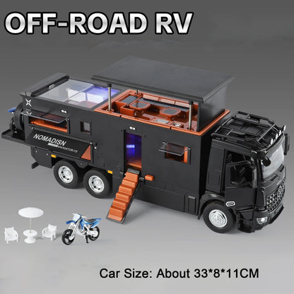 1:18 Folding Rearview Mirror Off-road RV Diecast Model with Sound & Light