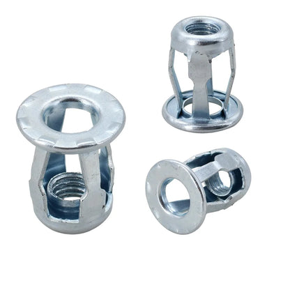 M4 M5 M6 Petal Shape Expansion Rivet Nuts Metal Jack Nut Screw Kit 30Pcs