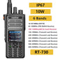 Radtel RT-730 10w Air Band Walkie Talkie Full Band Amateur Ham 199CH  HT USB-C Battery NOAA FM AM UHF VHF Satcom-EXPROTAS